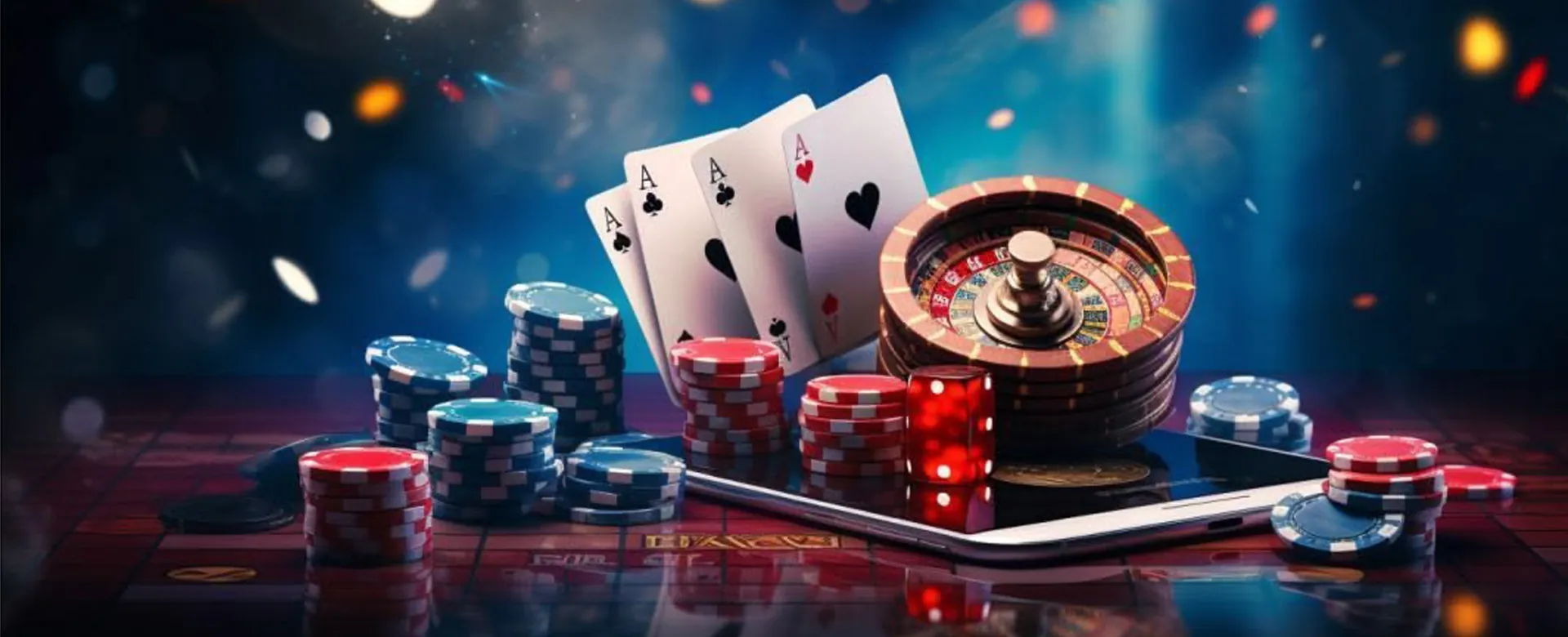 Playtime Jackpot Meter background showing casino lights and winning symbols